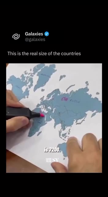 A Distorted Reality of the World Map