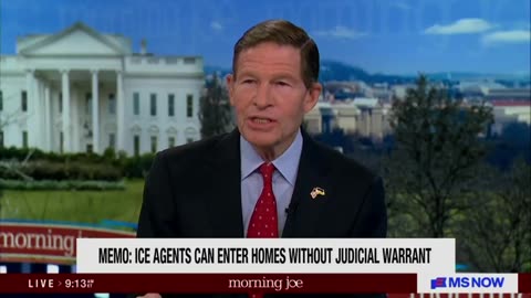 Sen Blumenthal Smears ICE As Secret Police