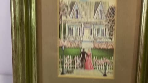Vintage Wall Art: Bonnie Holden "FIRST HOME" 8x6 Mini-Wall Art Home Decor