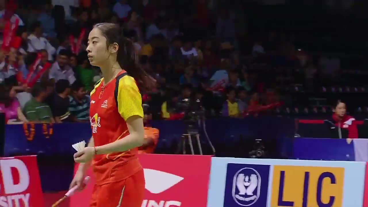 2014 Uber Cup Final China vs Japan Wang Shixian vs Sayaka Takahashi