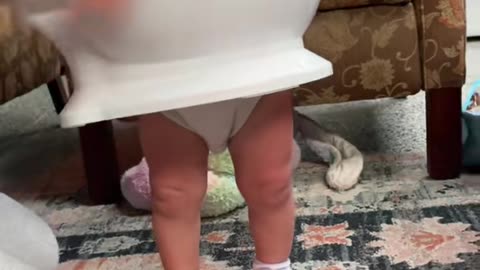 Toddler Gets Stuck in the Potty
