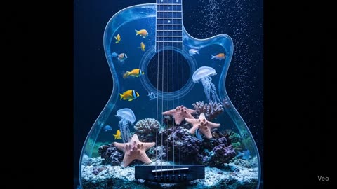 Guitar. Aquarium. ASMR