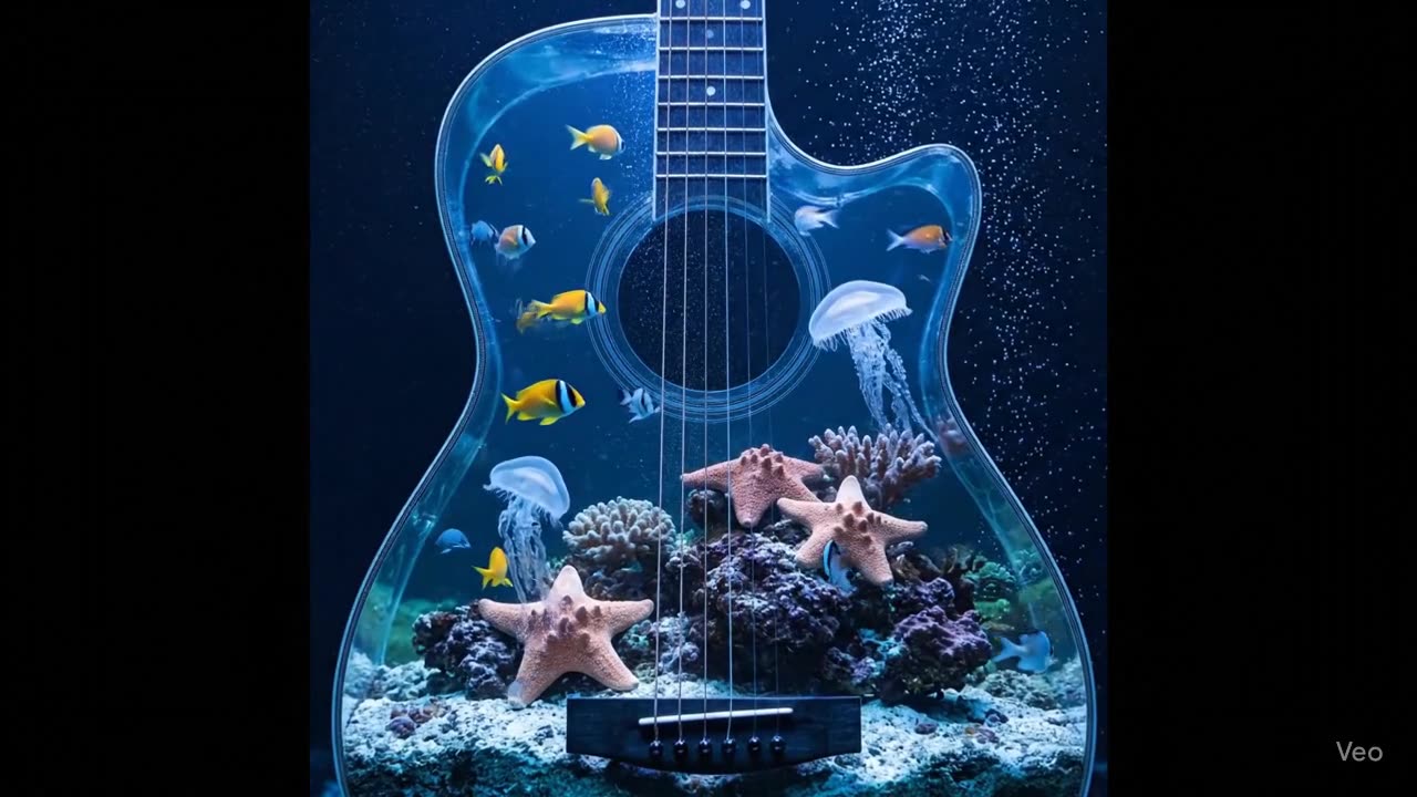 Guitar. Aquarium. ASMR