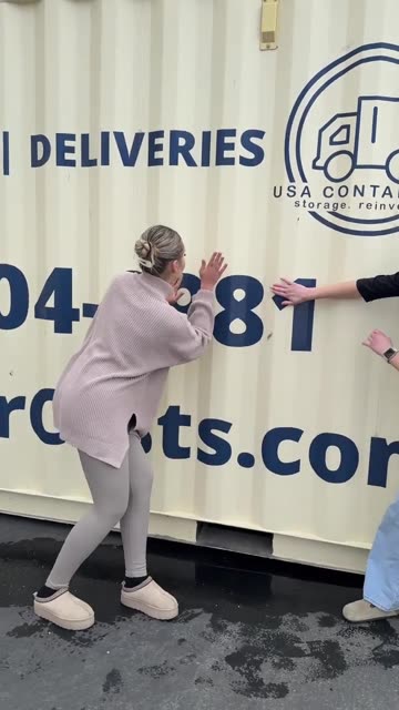 Shoutout to our MVP: the shipping container 😎