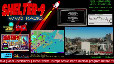 LIVE 24/7 Music/Wx/Prepping |MON-Jan13| WW3 FM