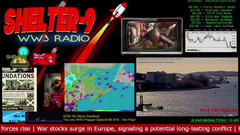 LIVE 24/7 Music/Wx/Prepping |MON-Jan13| WW3 FM