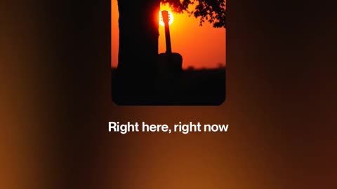 Right here, right now