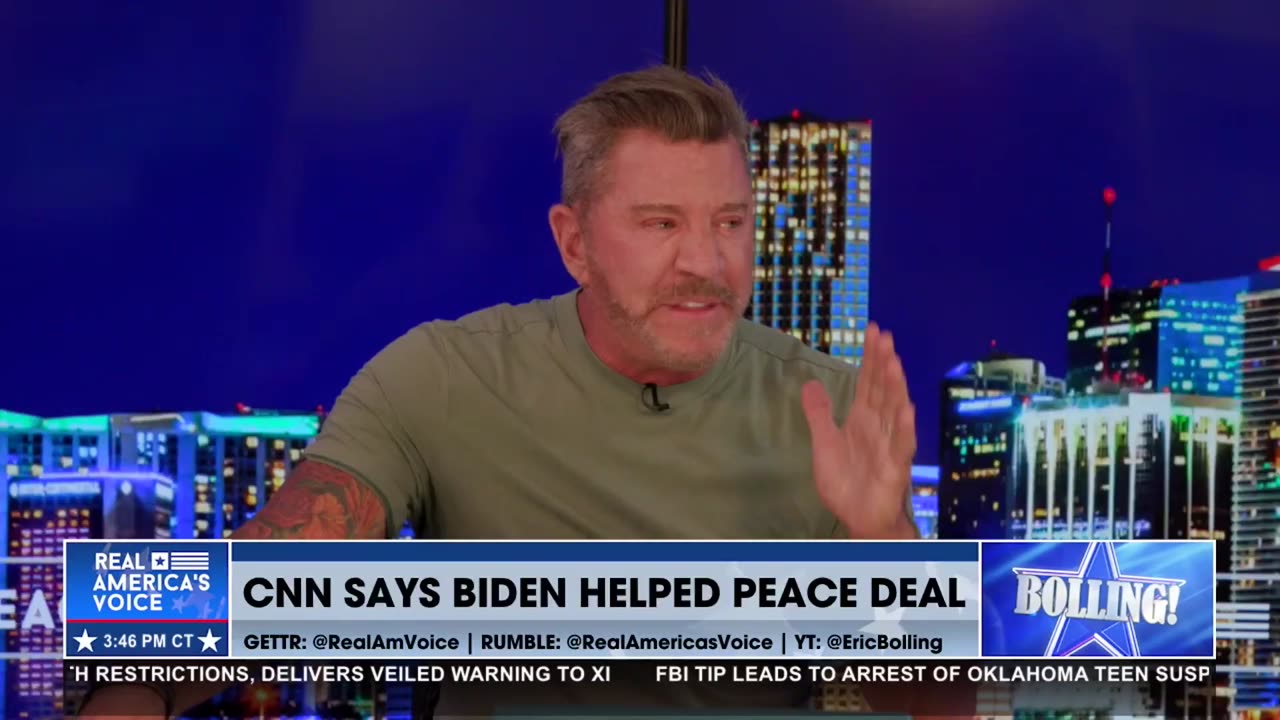 CNN SAYS BIDEN HELPED PEACE DEAL