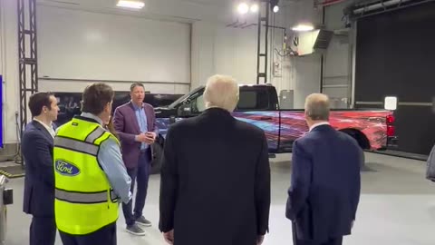 President Trump views the CUSTOM Ford F-250 that will be released this year for America's 250