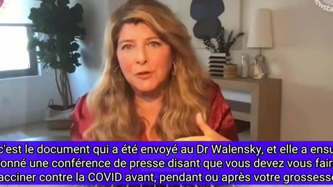 Le Docteur Naomi Wolf au sujet de l’injection expérimentale Covid.