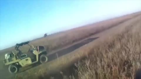 💥Footage of the attack of a Ukrainian FPV drone on a Desertcross-1000-3 all-terrain vehicle