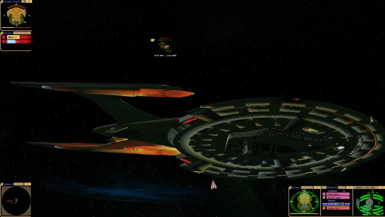 U.S.S. Journeyman Engages Cardassian Battle Group
