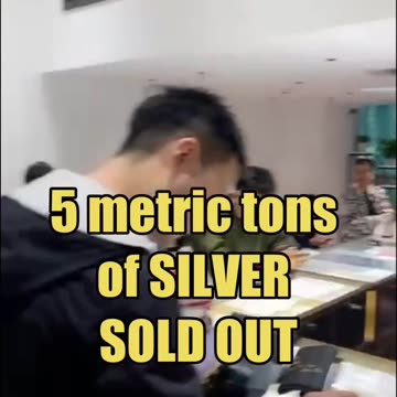 5 metric tons of physical #Silver has been completely SOLD OUT by this mainland China