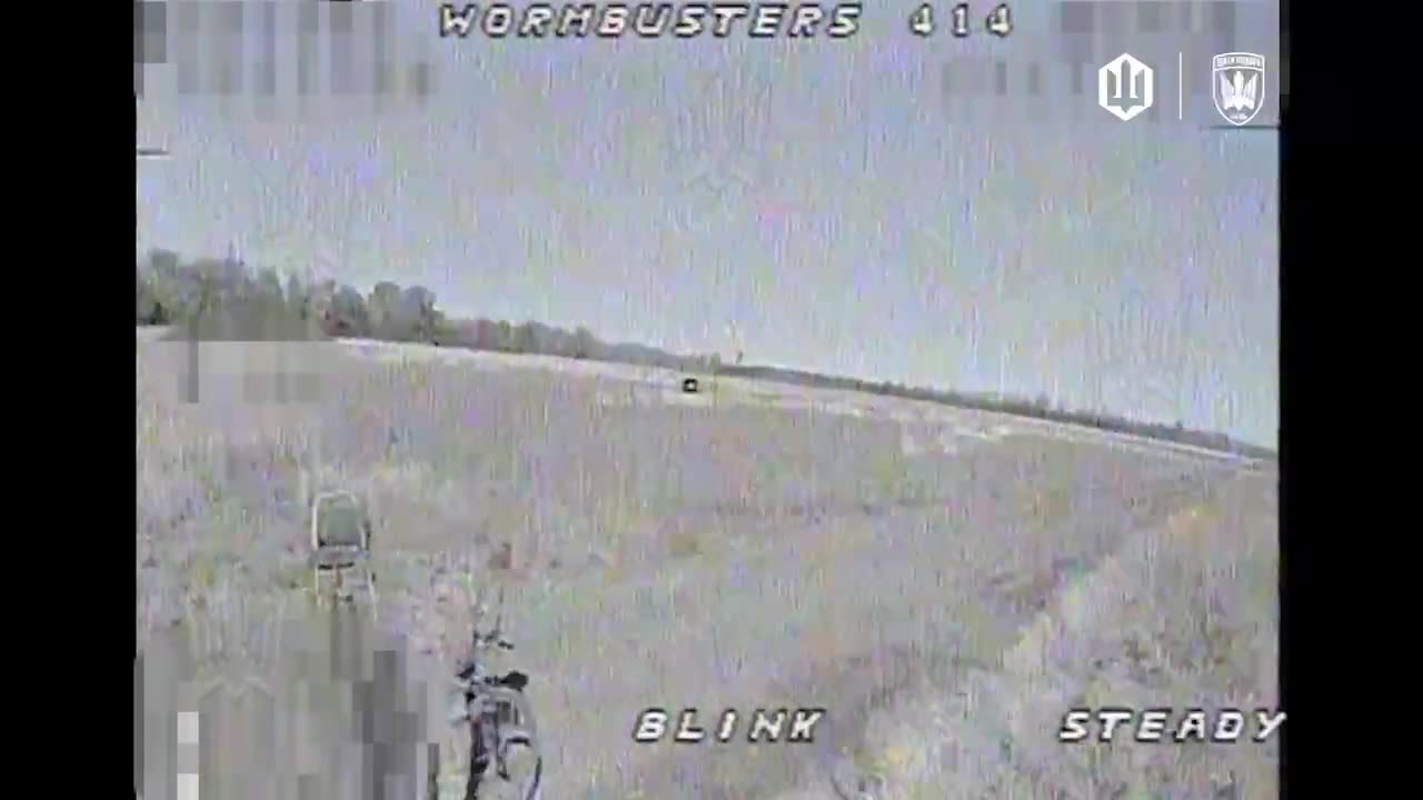 Russian Soldier Turns into a Statue Around Drones