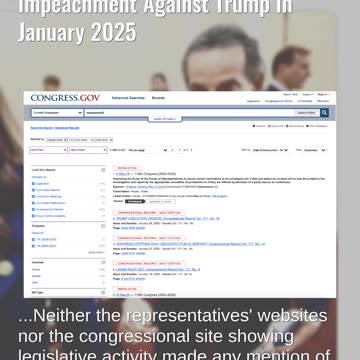 Fact Check: AOC And Jamie Raskin Did NOT File Articles Of Impeachment Against Trump In January 2025