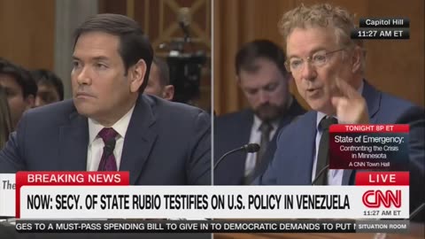 Sec. Marco Rubio CLAPS BACK at Rand Paul opposing the Venezuela attacks
