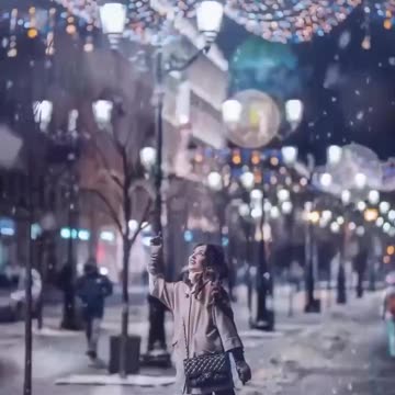 Winter fairy tale in Saint-Petersburg on the eve of the New Year holiday