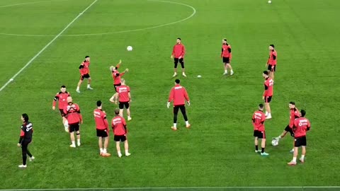 Stërvitja e fundit e kombëtares para Anglise