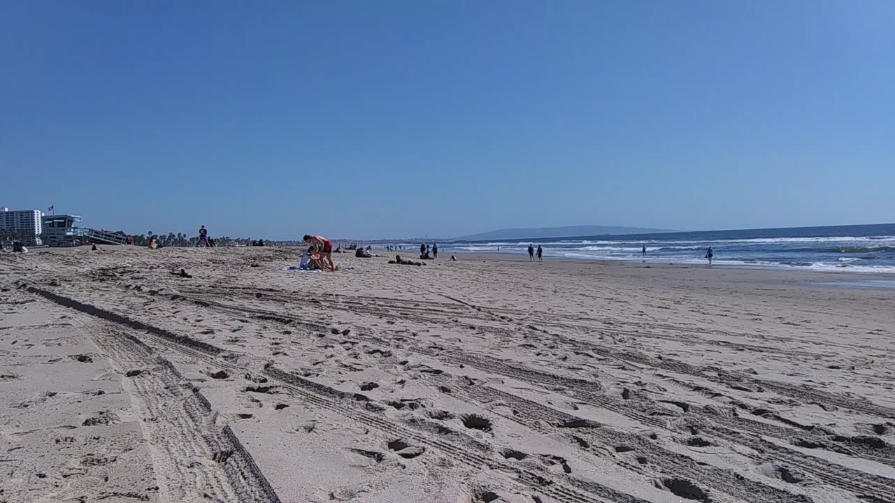 The Captain's View. Santa Monica State Beach, Santa Monica, California.