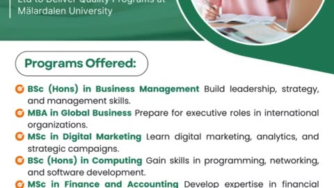 Empower Your Future at Mälardalen with Divine Associates Ltd