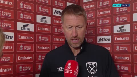 'It didn't look like a corner to me...' | Graham Potter reacts after West Ham knocked out of FA Cup