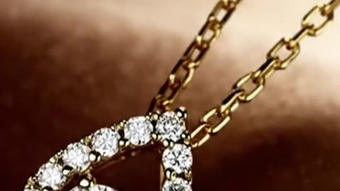 K18YG DIAMOND PENDANT NECKLACE