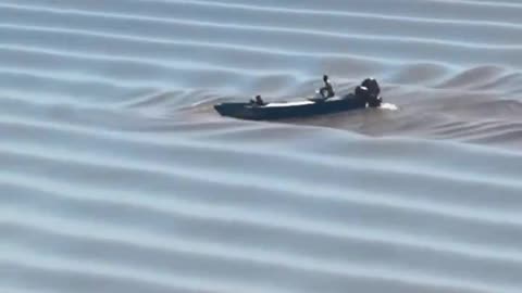 Looks like a lake made of sand