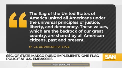 Trump administration bans non-US flags from being flown at embassies