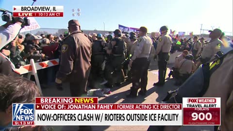 Arrests are being made at a protests outside a ICE facility in Chicago. FAFO