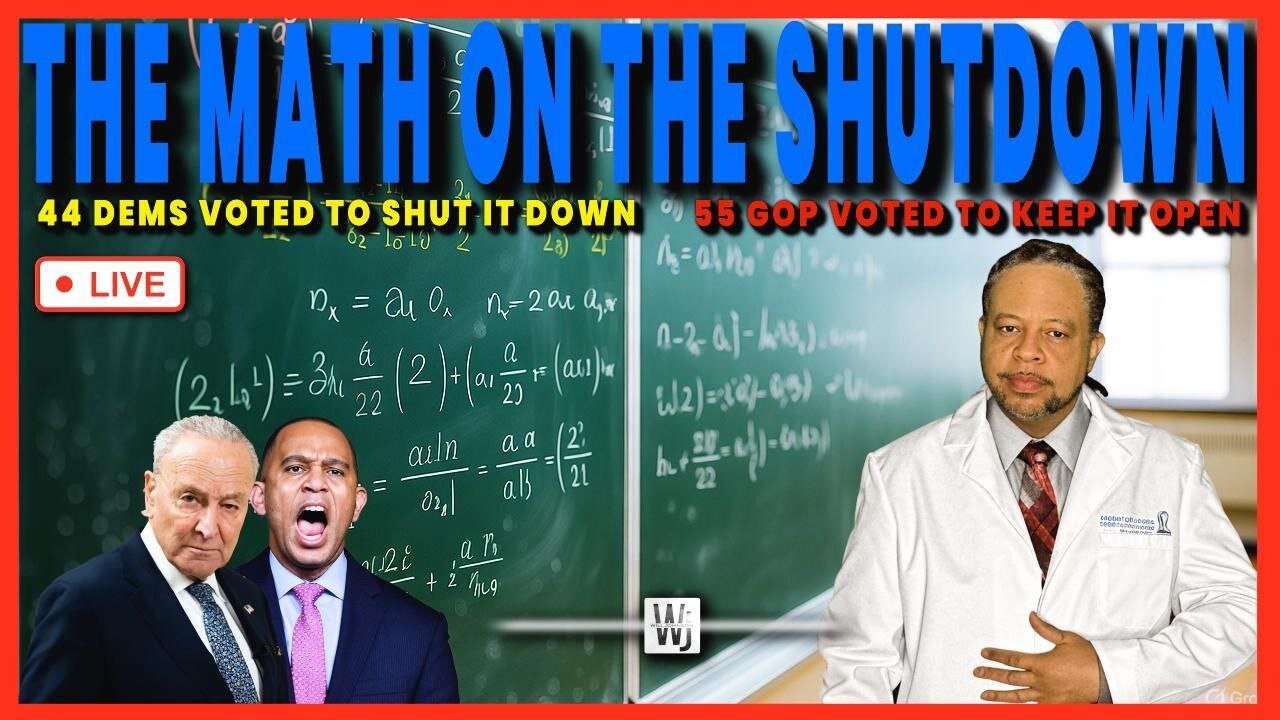LET'S DO THE MATH ON THE GOV SHUTDOWN