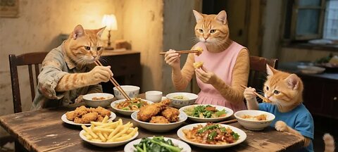 Papa Cat Works Tirelessly to Support Family - All His Hard Work Makes His Kittens' Smiles Worth lt!