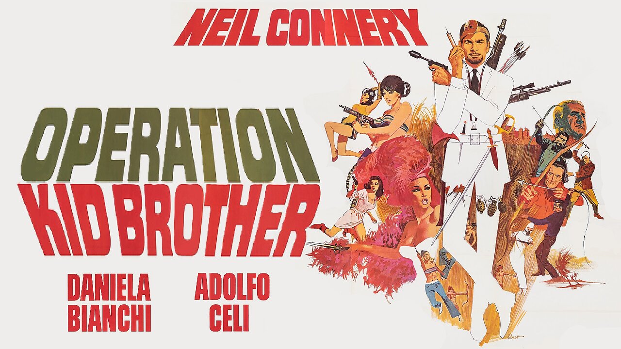 Operation Kid Brother (1967) Neil Connery (brother of Sean), Bernard Lee, Lois Maxwell