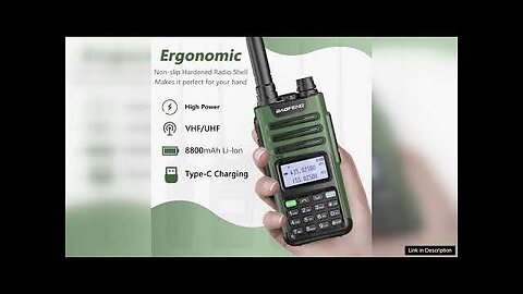 Baofeng M-13 Pro VHF UHF Air Band Walkie Talkie Wireless Copy Frequency Review