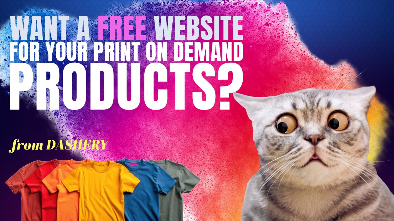 Get a FREE website for your Print on Demand Products.