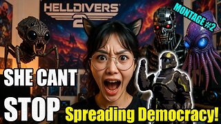 When She Tries Helldivers 2 Fails & Wins MONTAGE 2 #helldivers2 #gamergirl #otaku 🎮✝️