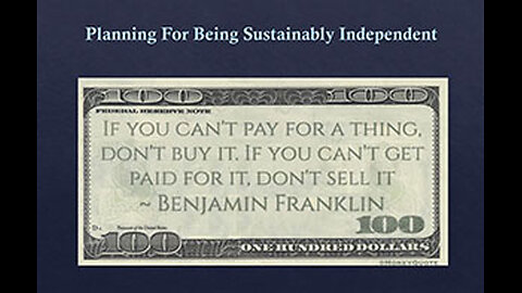 PFTTOT Part 461 Planning For Being Sustainably Independent