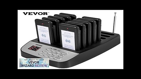 VEVOR F100 Restaurant Pager System 10 Pagers Max 98 Beepers Wireless Calling Review