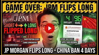 GAME OVER: JP Morgan Flips LONG + China Ban Starts In 4 Days..........