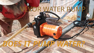 Unboxing and Testing the Vevor .5 hp water pump