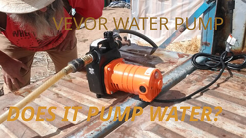 Unboxing and Testing the Vevor .5 hp water pump