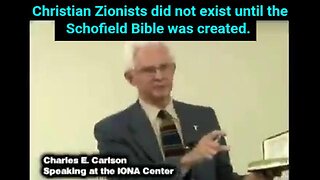 Christian Zionists did not exist until the Schofield Bible was created [Judeo-Christian Zionism]
