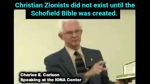 Christian Zionists did not exist until the Schofield Bible was created [Judeo-Christian Zionism]