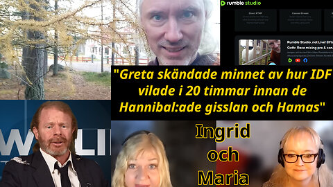 Rumble Studio, ej Live. Elftown. Gettr-kamp mot gas-förtal. Rasblandning för & emot. Sionist-panik