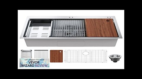 VEVOR Kitchen Sink 304 Stainless Steel Drop-In Sinks Top Mount Single Bowl Review