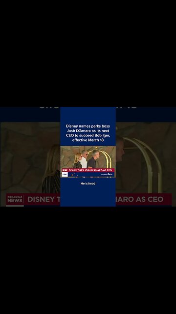 Disney names parks boss Josh D'Amaro as its next CEO to succeed Bob Iger, effective March 18