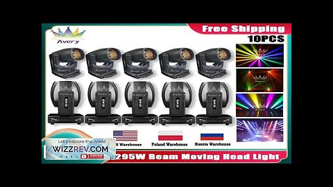 0 Tax 10Pcs 295W 12R Moving Head Light Spot Beam DJ Equipment Review