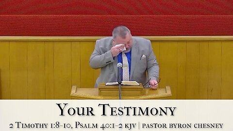 Your Testimony