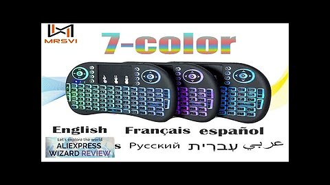 2.4G Air Mouse with Touchpad Keyboard i8 Arabic French Spanish Russian Backlit Review