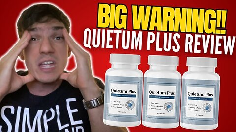 QUIETUM PLUS - ((⛔❌BIG WARNING!!❌⛔)) - Quietum Plus Review - Quietum Plus Reviews - Tinnitus Relief