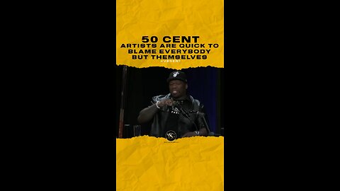 @50cent Artists are quick to blame everybody but themselves